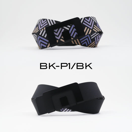 MIN BELT - BLACK BUCKLE, BLACK P1 STRAP